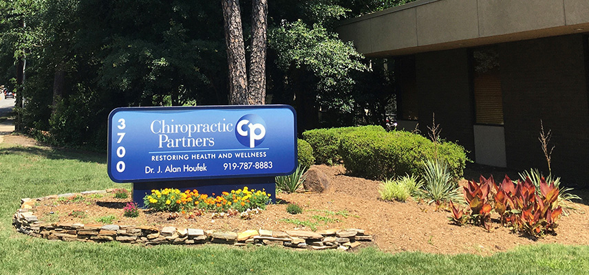 Chiropractic Raleigh NC Outside Sign