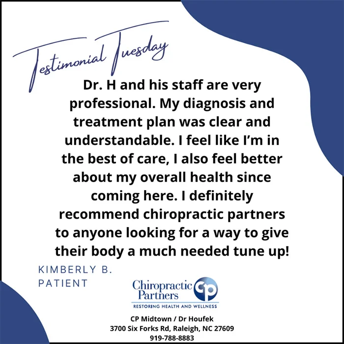 Chiropractic Raleigh NC Testimonial